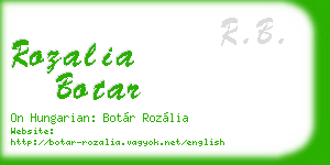 rozalia botar business card